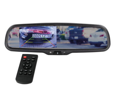 4,3 inch spiegelmonitor (zeer scherp beeld) 2 video-ingangen
