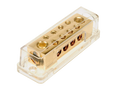 Power distribution block (gold) 2x50 mm² in/ 8x10 mm² out