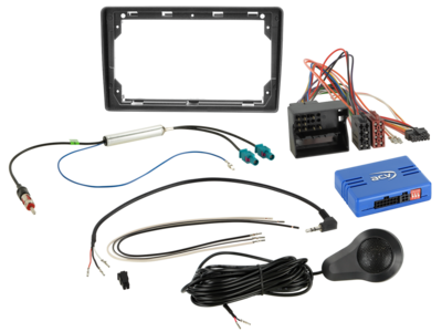 ACV - 9" Kit Citroen/Fiat/Peugeot/Toyota zwart SWC/PDC Pro - 2-DIN Kit - artikel 691040-91-1-4