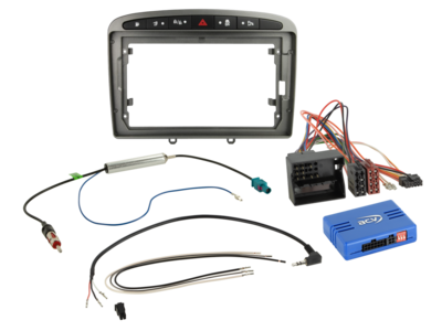 ACV - 9" Kit Peugeot 308 2007-2015 grijs SWI Pro - 2-DIN Kit - artikel 691041-90-2-4