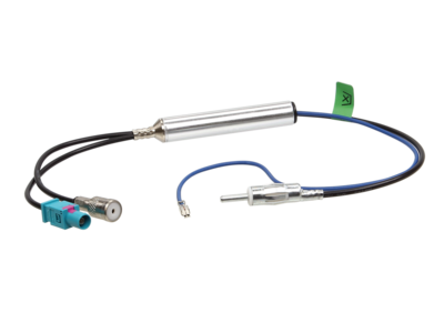 Antenne Adapter FAKRA (m)/ ISO (f) > DIN/ Phantom power