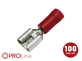 Kabelschoen 6.3x0.8 rood in blister (100stuks) ACV PROLine