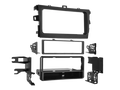 2-DIN Paneel met pocket Toyota Corolla 2009-2013 - Zwart