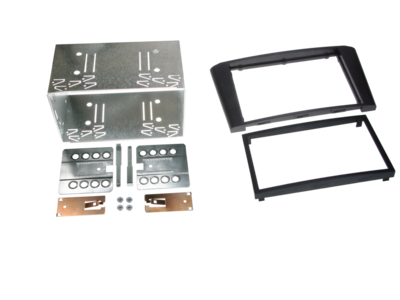 2-DIN Paneel Toyota Avensis (T25) 2003-2009 - Zwart
