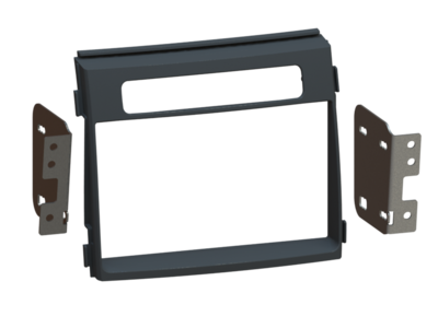 2-DIN Paneel Kia Soul (AM Facelift) 2011-2014 - Zwart