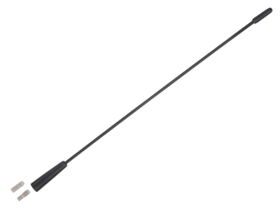 Antenne spriet AM/FM 36cm fibre glas, met M5 en M6 verloopjes