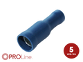kabelschoen 5stuks 1.5x2.5 blauw in blister