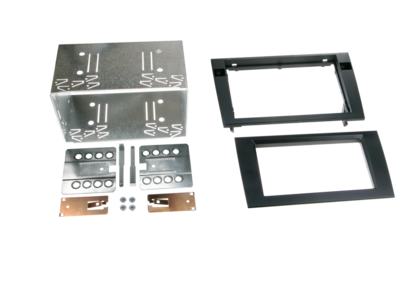 2-DIN Paneel Audi A4 B6 (8E) 2000-2009 - Seat Exeo (3R) 2009-2013 - Zwart