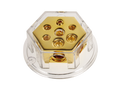 Power distribution block (gold) 2x20 mm² / 4x10mm²