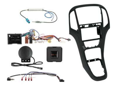 ACV - 2-DIN inbouwkit Opel Astra J 2009 - 2018 mat zwart SWI/Antenne - artikel 621230-23-12