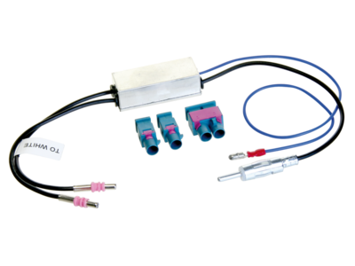 Antenne Adapter 2x Fakra > DIN >1x Dubbel-Fakra Audi - Maserati - Seat - Skoda...