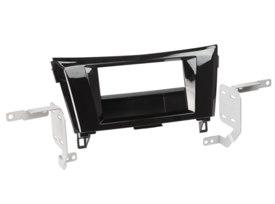 2-DIN Paneel met pocket Nissan Qashqai/ X-Trail 2014-2019 - Piano Zwart