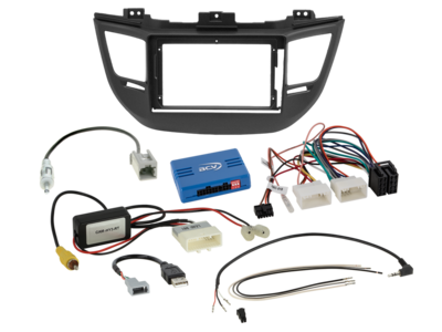ACV - 2-DIN inbouwkit voor 9-inch radio Hyundai Tucson (TL) 2015 - 2018 24Pin/18Pin SWI/antenne Pro - artikel 691143-95-1-5