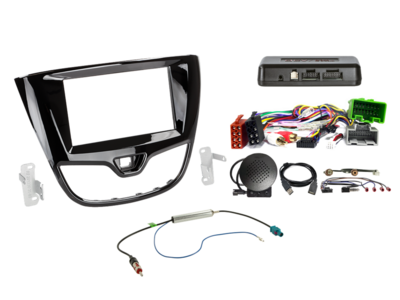ACV - 2-DIN inbouwkit Opel Karl 12/2015-01/2018 pianozwart i-dapter - artikel 621230-31-1