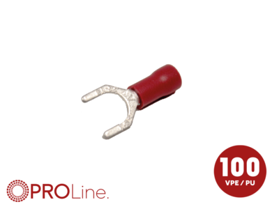 Kabelvork 0.5x1.5 rood M6 (100stuks) ACV PROLine