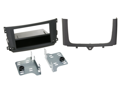 2-DIN Paneel met opbergvak Smart Fortwo OEM navigatie -> - Zwart