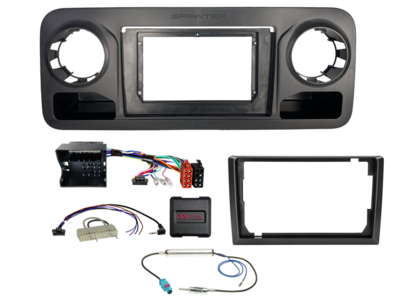 2-DIN inbouwkit voor 10-inch radio Mercedes Sprinter (W907/W910) – afbeelding 1