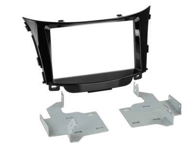 2-DIN Paneel Hyundai i30 (GD/GDH) 2012-2016 - Piano Zwart