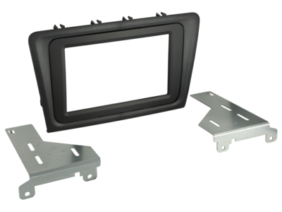 2-DIN Paneel Skoda Rapid 2013-2019 zwart