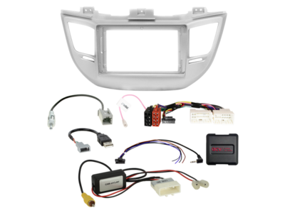 ACV - 2-DIN inbouwkit voor 9-inch radio Hyundai Tucson (TL) 2015 - 2018 24Pin/18Pin SWI/antenne - artikel 691143-95-2-4