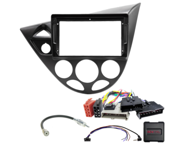 ACV - 2-DIN inbouwkit voor 9-inch radio Ford Focus I (DAW/DBW/DFW/DNW) 8Pin/8Pin/17Pin SWC/antenne - artikel 691114-90-1-2