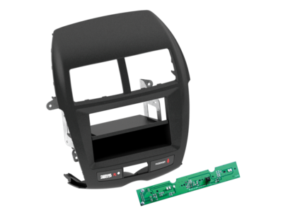 2-DIN Paneel Mitsubishi ASX (GA0) 06/2010-2014 - Zwart