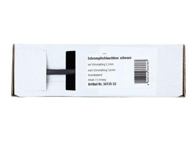 Krimpkous Zwart Ø 3.2 mm / Lengte 7.5 meter