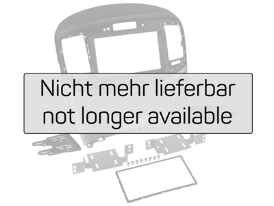 2-DIN Paneel Hyundai H1 2015-2019 - Zwart/ Zilver