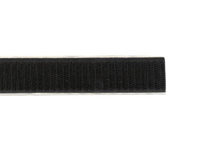 Klittenband Breedte 20 mm / Lengte 25 meter Zwart - haak zijde