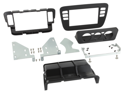 2-DIN Paneel VW up! / Seat Mii / Skoda Citigo 2011-2016 - Zwart