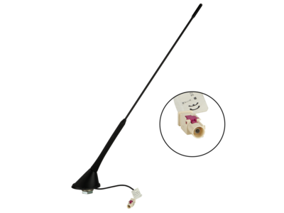 Dakantenne AM/FM 60° staafneiging 12V Phantom