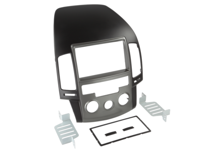 2-DIN Paneel HyundaI I30 met handmatige klimaatcontrol 2008-2012 - Zwart