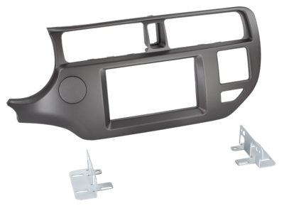 2-DIN Paneel Kia Rio 2011-2015 - Antraciet