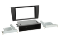 2-DIN Paneel with pocket Audi A4 (B5) 1999-2001 - Zwart