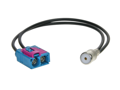Antenne Adapter Dubbel-Fakra > ISO Audi -Seat -Skoda -Volswagen - Maserati...