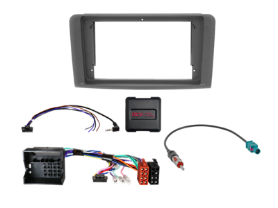 ACV - 9" Kit Mercedes M-klasse(W164)/GL-klasse(X164) SWC/antenne - 2-DIN Kit - artikel 691190-98-1