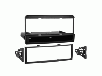 1-DIN radiopaneel met opbergvak Ford/Mazda/Mercury zwart