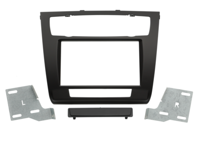2-DIN Paneel BMW 1-Serie ( E81 - E82 - E87 Facelift - E88) 2007-2013 - Zwart