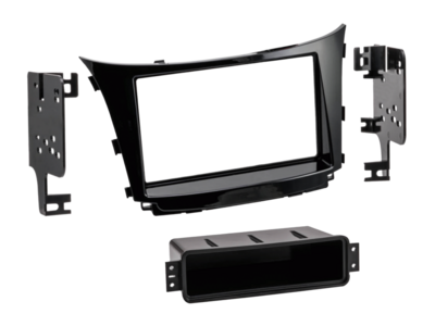 2-DIN Paneel Hyundai I30 met Oem Nav - Piano zwart