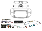 ACV - 9" Kit VW Tiguan 06/2011-04/2016 zilver i-dapter/Antenne - 2-DIN Kit - artikel 691320-98-2