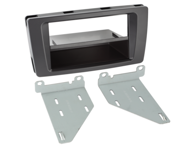 2-DIN Paneel Skoda Octavia/ Yeti met pocket - Zwart