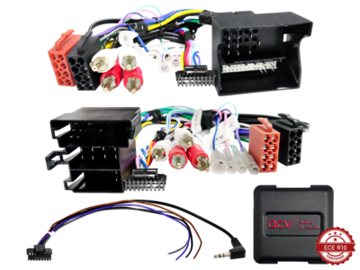 S.W.I. Audi ISO/Mini ISO/Quadlock Multilead AMP>RCA (42sad00c)