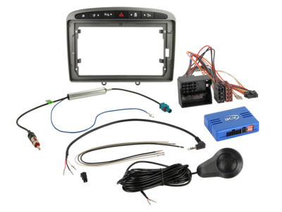ACV - 9" Kit Peugeot 308 2007-2015 grijs SWI Pro - 2-DIN Kit - artikel 691041-90-2-5
