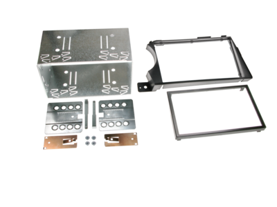 2-DIN Paneel SsangYong Actyon (CJ) 2006-> - Zwart