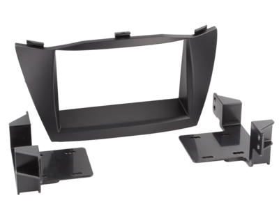 2-DIN Paneel Hyundai ix35 (LM) 2010-2013 - Zwart