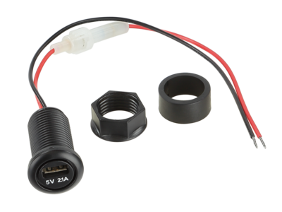 Omvormer 12V->5V/2.1A USB-A zonder USB kabel