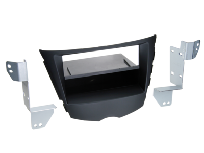 2-DIN Paneel Hyundai Veloster met Pocket 2012-2019 - Zwart