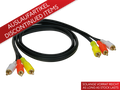 A/V Kabel 1 mtr. 3 plugs rood - wit - geel