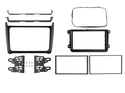 2-DIN frame VW Polo 2014-2017 Zwart