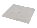 Antennemontageplaat 400mmx400mmx1mm edelstaal V2A